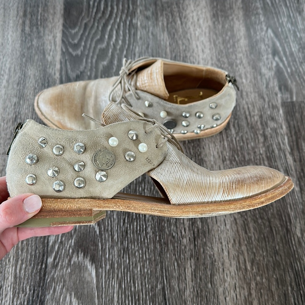 La Bottega di Lisa studded oxfords - size 36